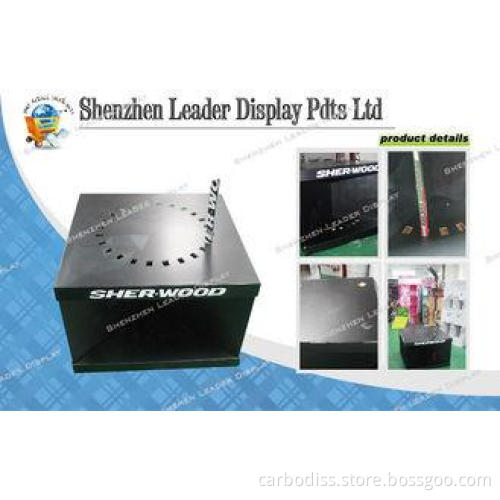 Durable Cardboard Display Stands for Hockey Sticks Promotio